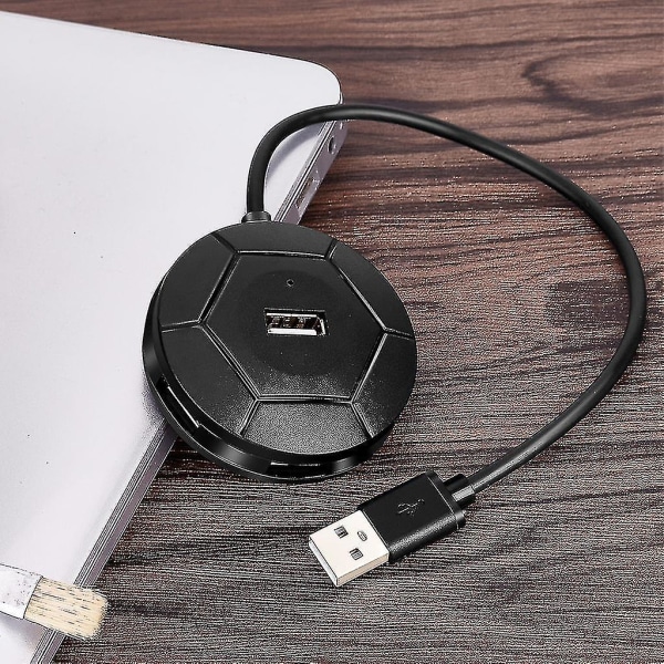 Mini Magnetism USB 2.0 Hub 4 Portar Micro Cable Extended USB Splitter Adapter