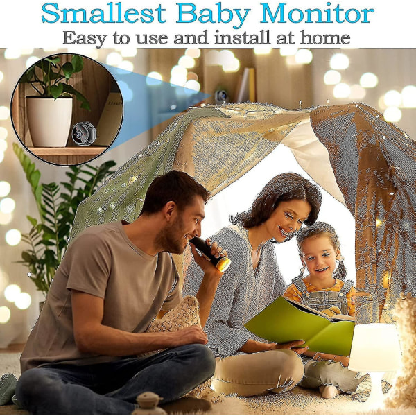 Mini Spionkamera Trådløs Skjult Wifi Barnevaktkamera Baby Monitor 1080p HD