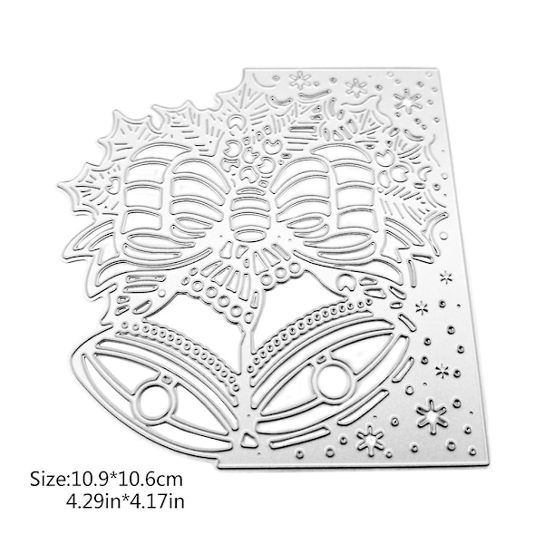 Juleklokke Kunst Metal Skæredøre Skabelon Diy Scrapbooking Album Papirkort Skabelon Form Embossing Kunsthåndværk Dekoration