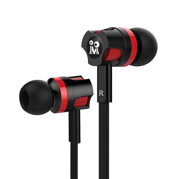 Jm26 In-ear-øretelefoner med ledning Stereo Gaming Headsets Hovedtelefoner med in-line kontrol og mikrofon til Ios Android-telefoner