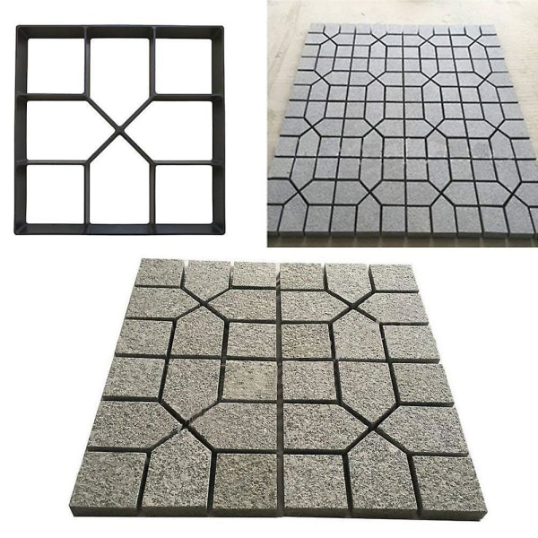 Path Maker Mold Gjenbrukbar Betongsement Stein Design Paver Walk Mould