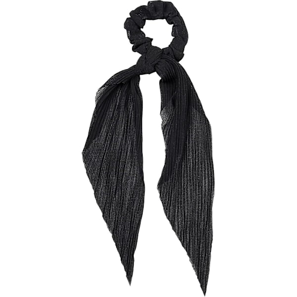 Dametøj Retro Stil Knude Plys Hårbånd Elastisk Hår Scrunchie Flet Elastisk Hårbånd, Farve: Sort