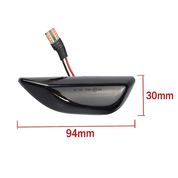 Peräkkäin vilkkuva LED-vilkku sivuvalo dynaaminen vilkku Opel Mokka X Chevrolet Trax Buick Encore 2013-2020