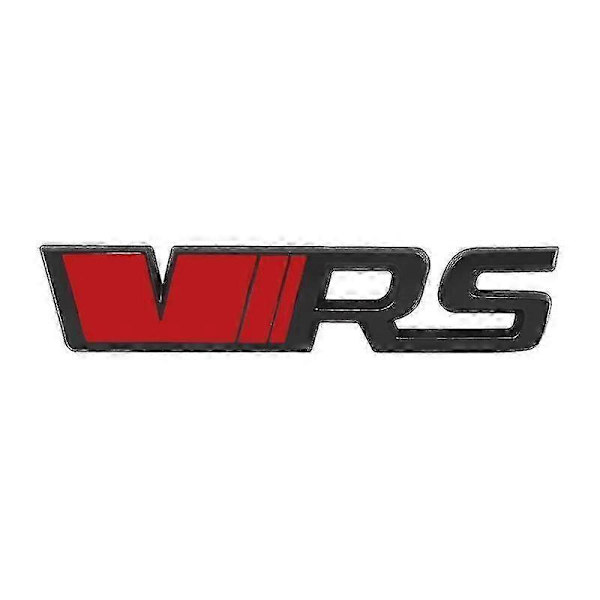 3D Metall VRS Logotyp Bil Frontgrill Emblem Badge Bagageutrymme Dekal För Skoda Octavia 3 2 A5 A7 Mk3 Mk2 Kodiaq Superb Fabia Tillbehör sticker red black