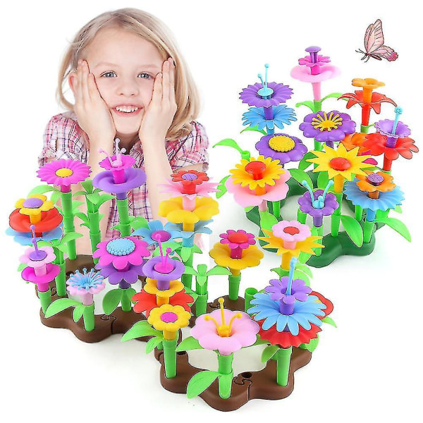 Blomsterhage Byggelekesett Pedagogisk aktivitetsleker og bursdagsgave til jenter