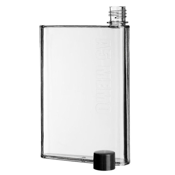 Flad Vandflaske, A5 Memo - Transparent
