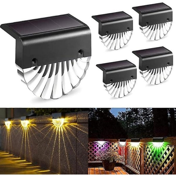 Solcellelys til udendørs havelys, vandtætte solcellelys til havedekoration 4PC LED Garden