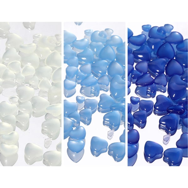 3D söta nageldekorationer, 100 st hartsformade kristalldekorationer i harts för nagelkonst, nagelklistermärken Blue
