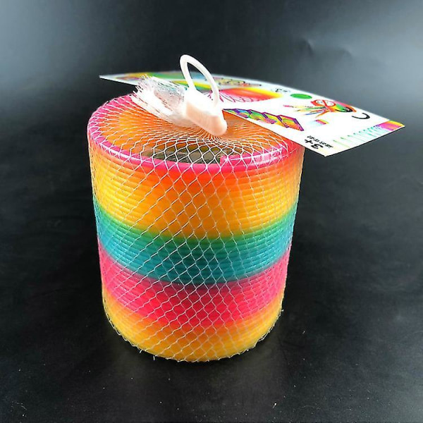 Färgglada regnbågscirkel Vikbar plast Magic Spring Coil barnleksaker