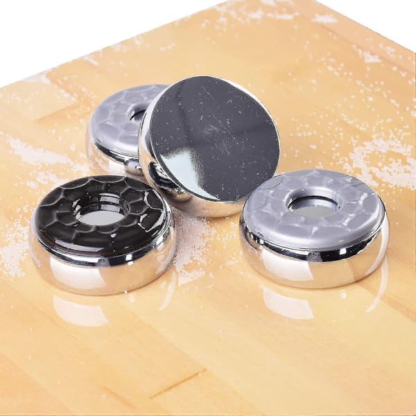 Shuffleboard Pucks 2-1/8\"(53mm), Sæt med 8 (grå & sort)