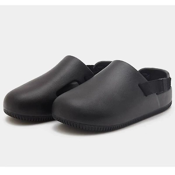 Sandaler for kvinner og menn med justerbar spenne og flate EVA-sandaler black 42 43