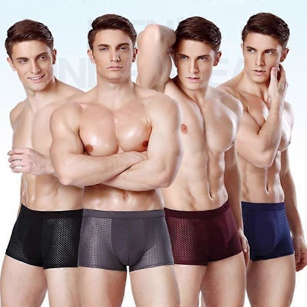 Boxhero Boxershorts i Bambusfiber - För Heldags Komfort, Boxhero Herrunderkläder jujube red l