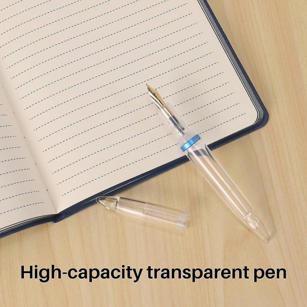 0,5 mm:n kärkeen täytettävä täytekynä, jossa on pipetti, suurikapasiteettiset läpinäkyvät kynät Toimisto-koulutarvikkeet St.