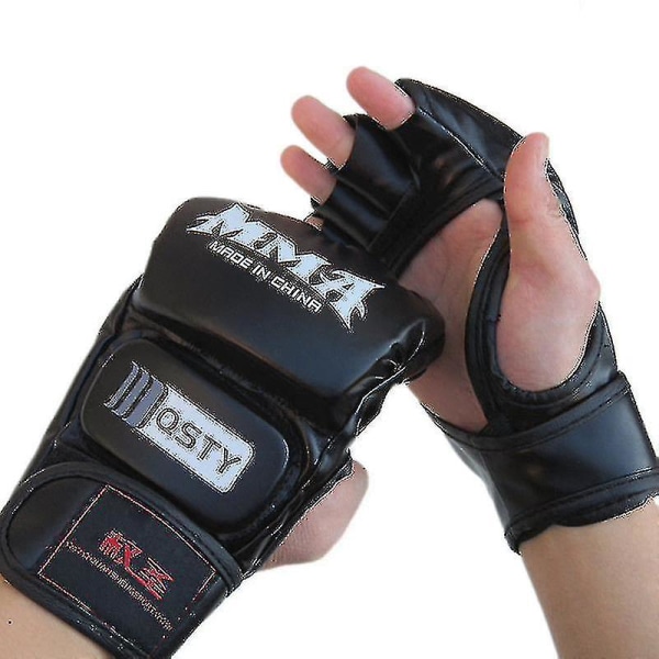 Halvfingerboxningshandskar Sanda Combat Boxningsset Vuxen Combatträning Mma Boxningsset Sandsäck Exponerade Fem Fingrar