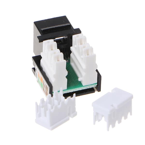 Cat5e Rj45 Keystone Jacks -moduuliliitin Ethernet seinälevyyn kytkentäpaneeliin