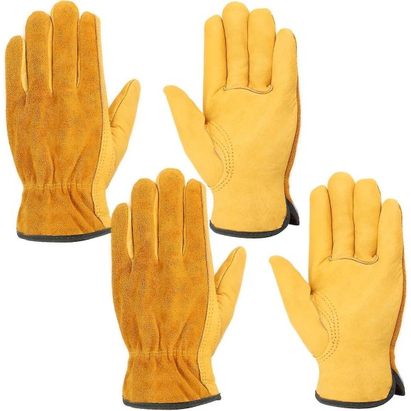 Motståndskraftiga arbetshandskar Anti-cut handskar professionella arbetshandskar trädgårdshandskar män kvinnor för konstruktion Hantering skogshuggare Mekanik Auto 2 par