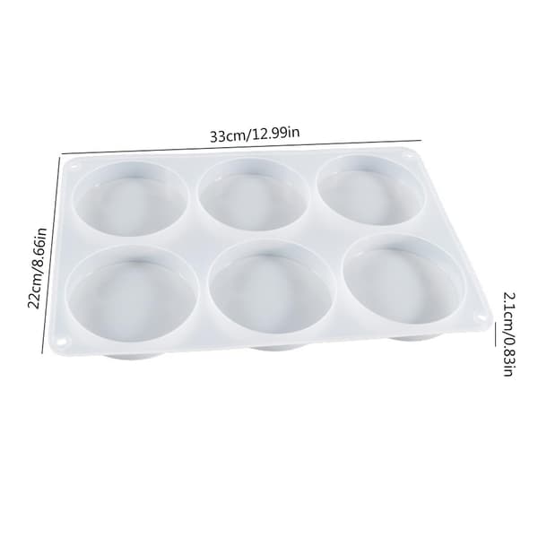 Diy Rund Silikon Coaster Mold Epoksyharpiks Coaster Casting Muggsopp For Cement