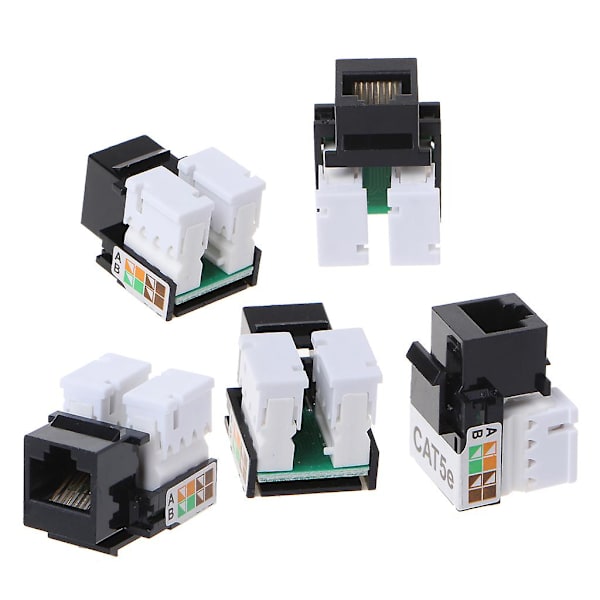 Cat5e Rj45 Keystone Jacks Modul Stik til Ethernet til Vægplade Patchpanel