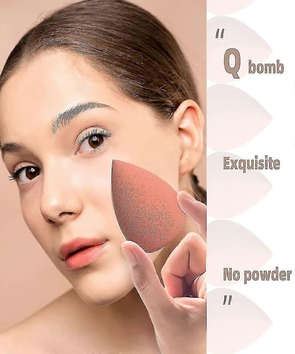 Sminksvampar, 4-pack Blender Foundation Blending Sponge, Professionell Skönhet
