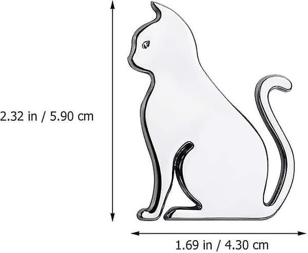 2 stycken dekorativa bilstickers, kattmönster, unik bilsticker, bilsticker