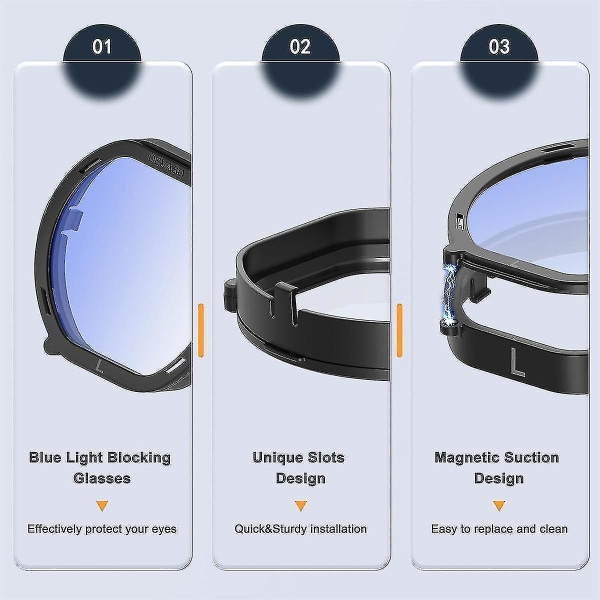 Kompatibel med Psvr2 Myopi-linser Magnetiske briller Quick Release Protection Vr-reseptbelagte linser