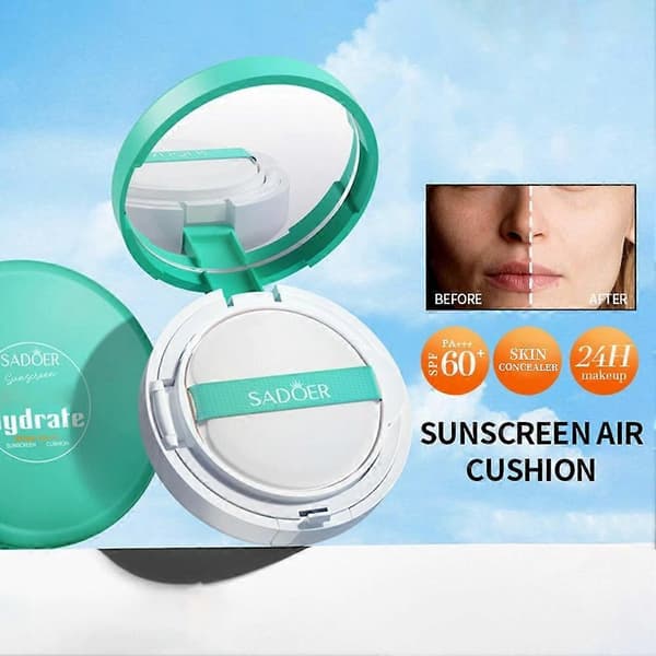 SADOER Cushion BB Cream SPF50 - 12g Solcreme & Poreudviskende Base