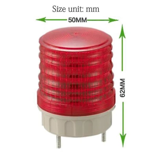 Tb5051-g 12v 24v 110v 220v Grön Liten Signallampan Tre Lägen Switch Strobe Flash Alltid På Varningslampa Led-lampa