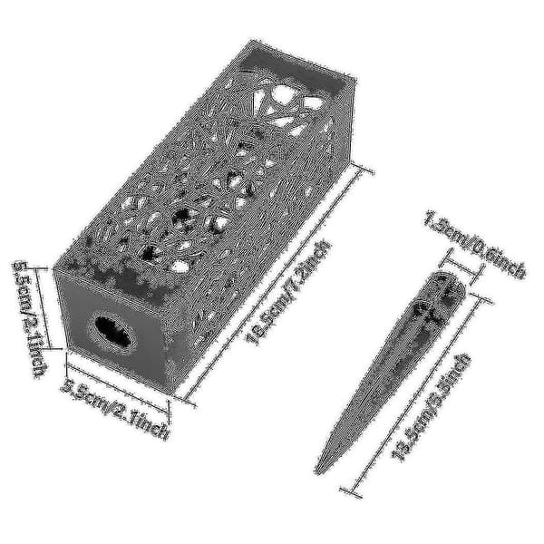 2-pack Graveyard Vas Gravsten Blomsterställ Minnesmärke Gravsten Dekor Kyrkogård Blomsterbehållare Wit