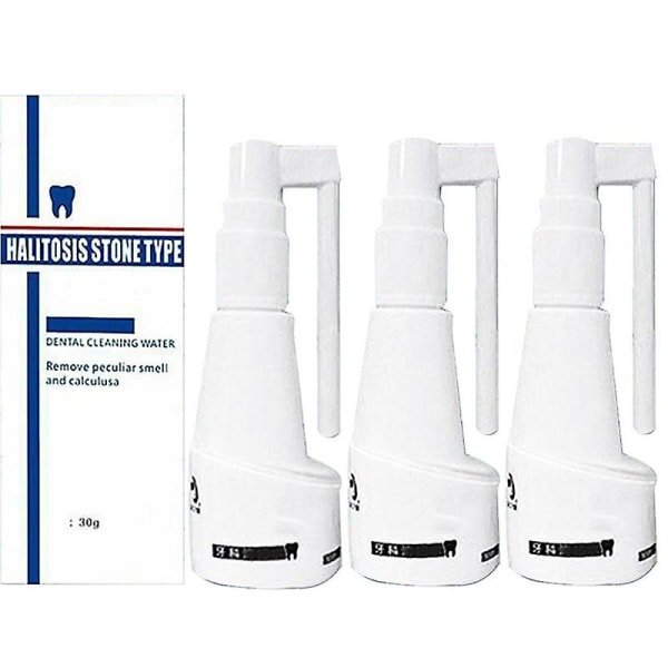 3x Calculus Dissolving Spray Husholdnings Calculus Remover For Fighting Tooth 30ml