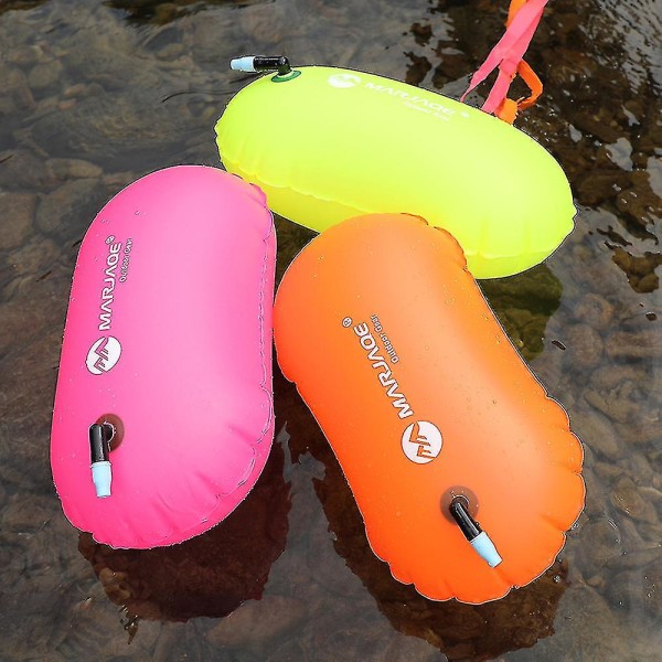Oppustelig svømmetaske Airbag Vandtæt Pvc Svømning Snorkel Redningsbøje flydepose