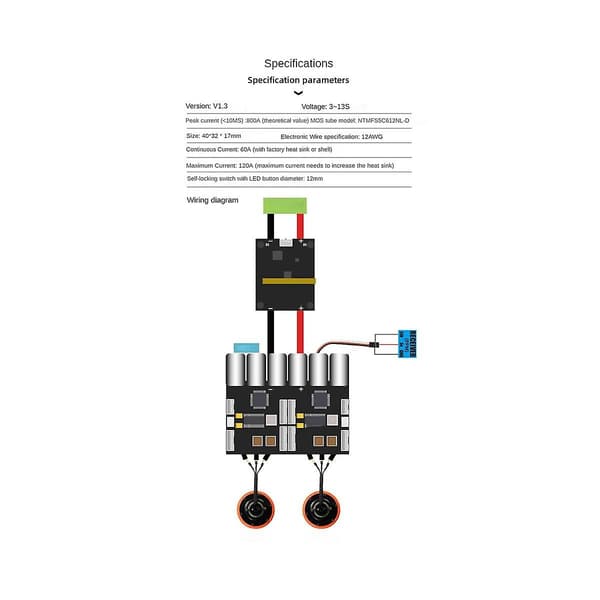 Anti Spark Switch Smart Version 200a Til Elektrisk Skateboard /ebike/ Scooter/robots Esc Automatisk