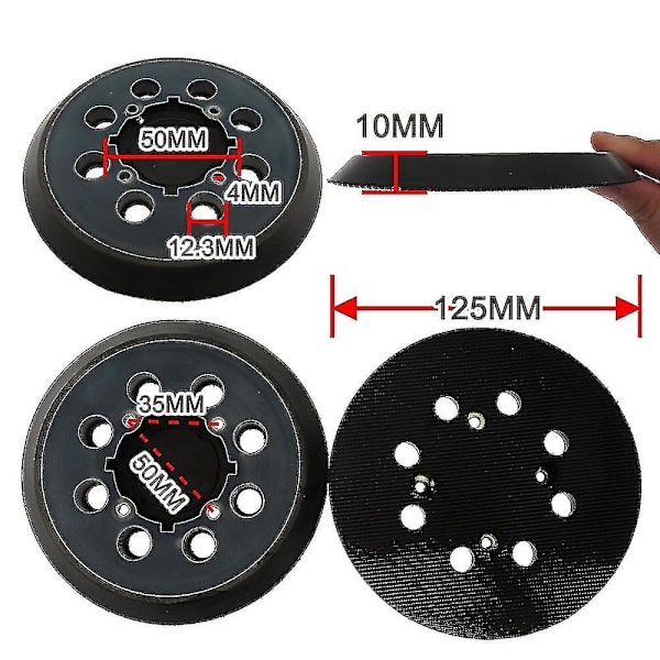 5 tuuman yhteensopiva hiomatyyny yhteensopiva Dewalt-dwe6421/6421k, Dwe6423/6423kwanan