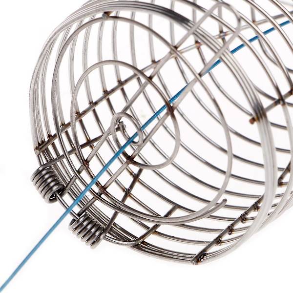 Rustfrit stål tør spinat fodring bur fisk til tank akvarium rejer agn foder