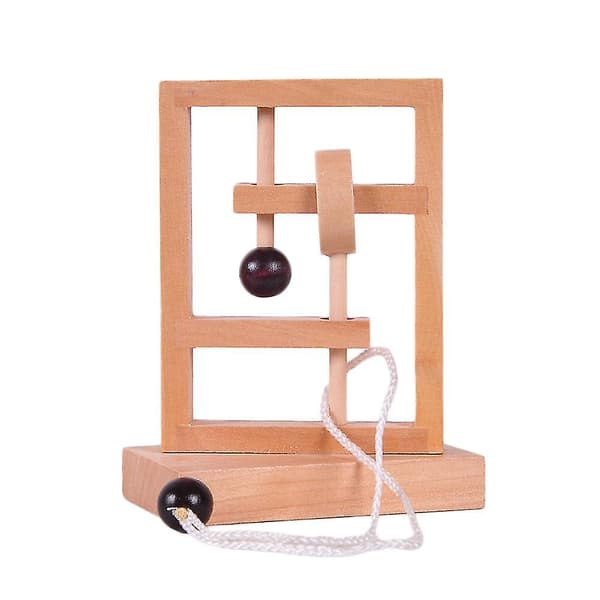 Hotsale! 3D skrivebord Nyhet Tre Tau Loop Puslespill IQ Mind String Hjerne