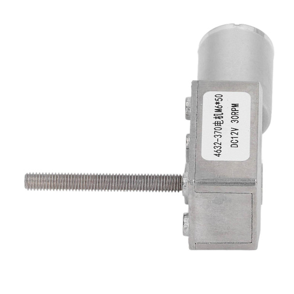 DC-växelmotor 30RPM med snäckväxel självlåsande förmåga DC12V M6x50mm