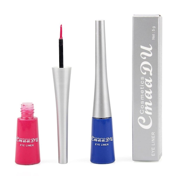 Färgglad Flytande Eyeliner Blå Grön Vit Vattentät Hållbar Flytande Eyeliner Diamant