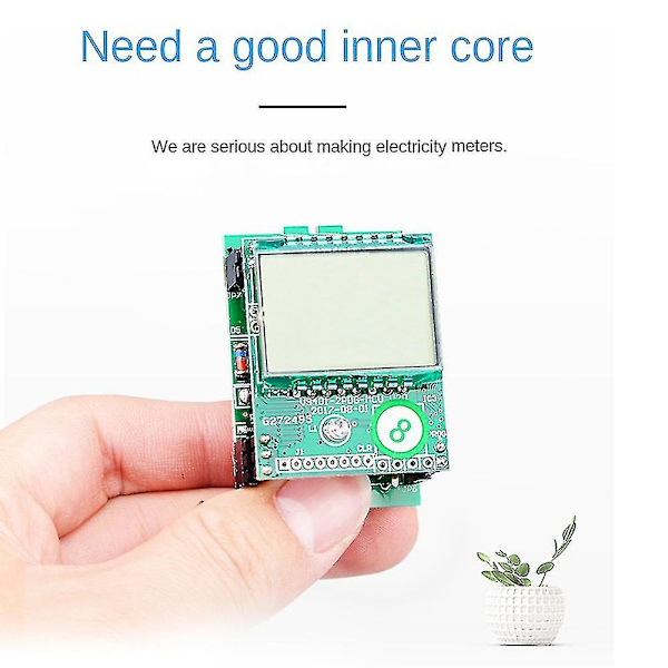 LCD Digital Enfas Energimätare KWh Spänning Strömförbrukning Mätare Wattmeter El 2