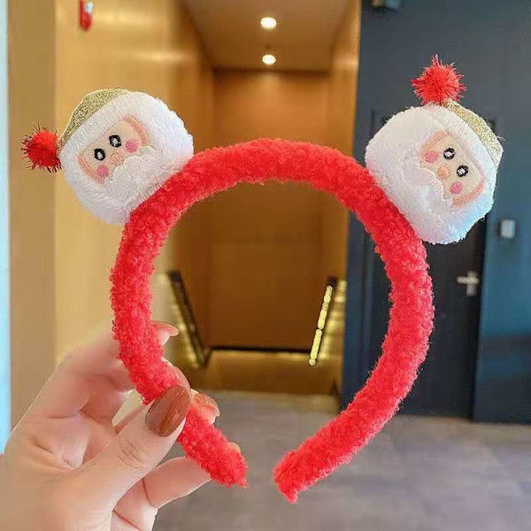 Jule Tisi Plys Pandebånd Elg Snemand Lam Hår Pandebånd Efterår Og Vinter Kvinders Hår Bundt Pandebånd Hårbånd Hårspænde christmas tree hair ties