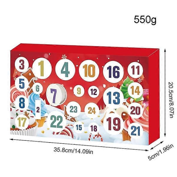 24 Dagar Slime och Kit Julkalender - Smör Stressavlastande Leksaker