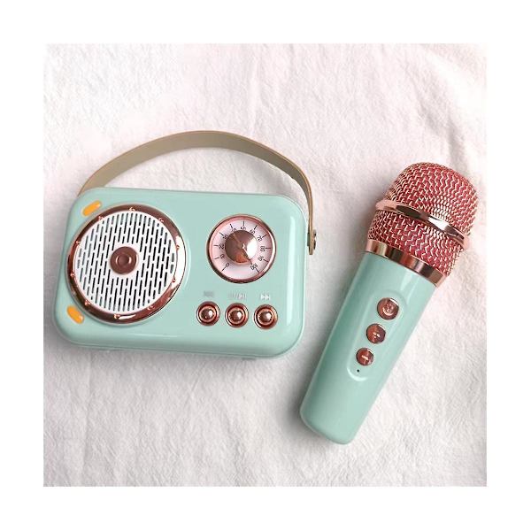 Perhe ulkoilma lasten karaoke Bluetooth-kaiutin langaton mikrofoni kannettava korttisubwoofer Hig