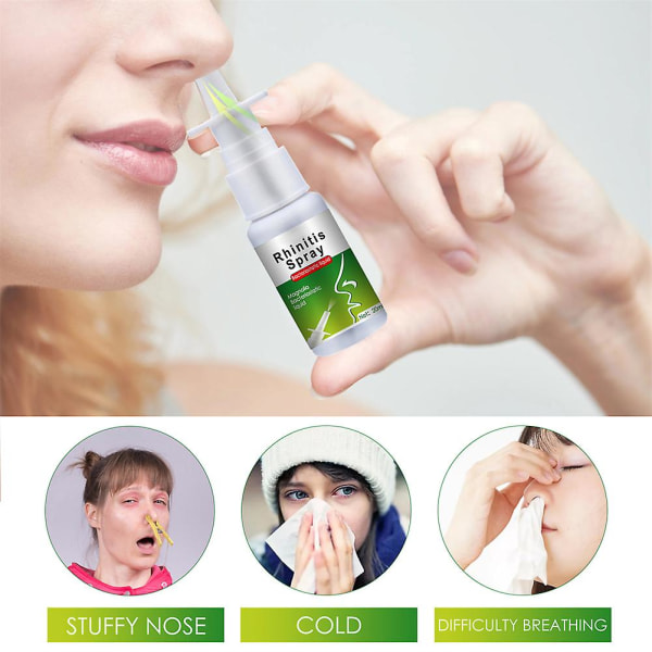 2x nässpray för rinit Naturlig snabblindring nässpray Nysningar Bihåleinflammation Snarkning Behandling Näsvård Spray