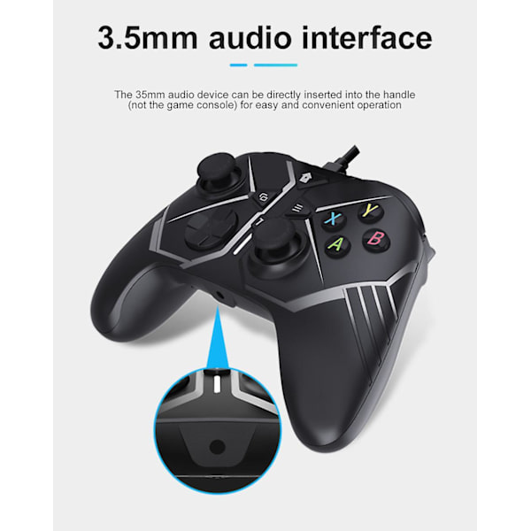 USB-trådbunden kontroll för videospel för Microsoft Slim Gamepad Controle Joypad