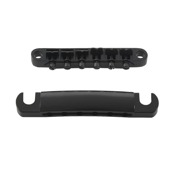 Guitar Tune-o- Bridge Tailpiece Tail For Lp Style Set Svart