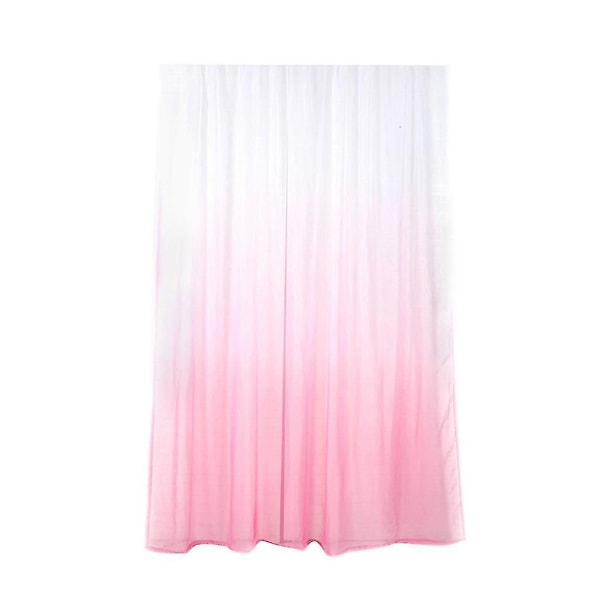 Gradient Sheer Verho Tulle Ikkuna Voile Verho Valance Tasainen Paneeli Kangas