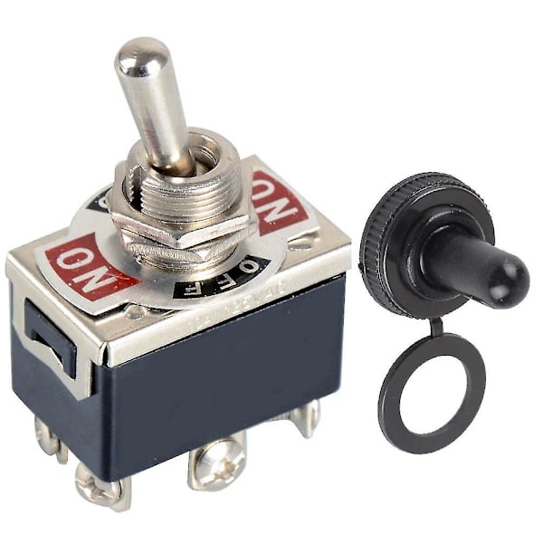 Varm 6-polig 250v 15a vippströmbrytare kraftig på/av/på Dpdt motor elektrisk strömbrytare