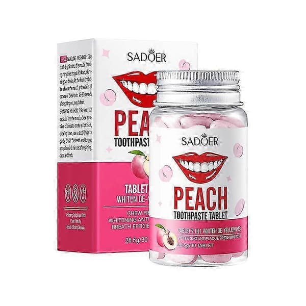 Velegnet til Sadoer Solid Tandpasta til fjernelse af gul og rengøring-D2 Probiotics 28.5g/30 capsules