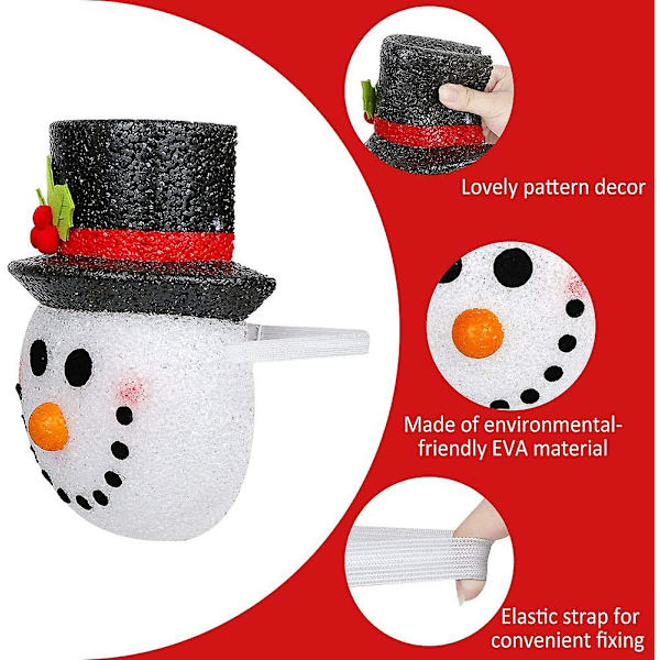 2-pack snögubbe jul veranda ljusöverdrag, snögubbe dekorationer utomhus jul ljusöverdrag används i veranda lampor, garage lampor, stora ljusarmaturer
