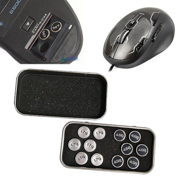 1 set musinställningsvikter för Logitech G500s G500-mus lämpliga vikter
