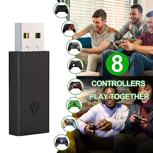Trådløs Bluetooth-kompatibel adapter for PC, bærbar PC, USB-mottaker, spillkontroller