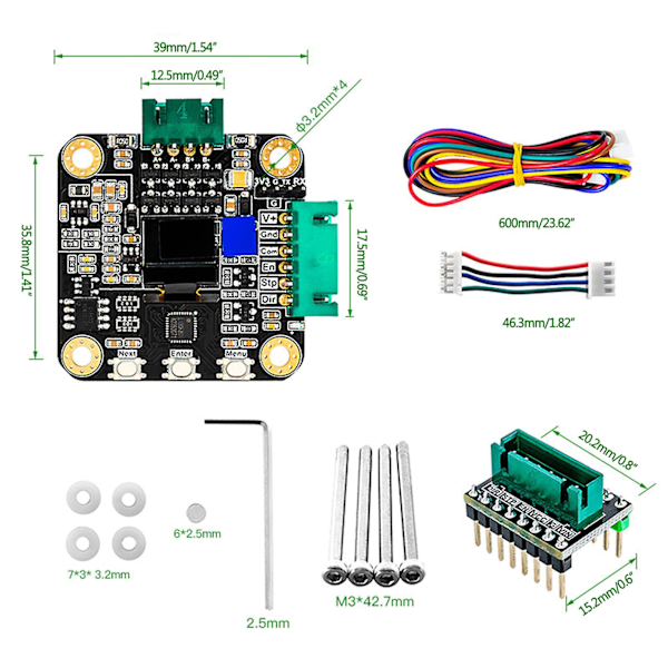 Mks Servo42c Pcba askelmoottori Servo suljettu silmukka Smt32 ohjain Nema 17